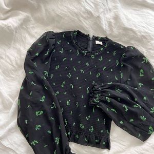 ARITZIA Wilfred Tempest Lilith smock blouse